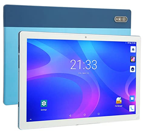 Jectse Tablet da 10 Pollici, Tablet PC Touch con Chiamata in Rete 4G, 8 GB 256 GB Rom 2.4G 5G Dual Band WiFi 8, Batteria 8800 mAh, Dual SIM Daul Standby per Android, Blu