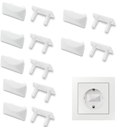 15 Piezas Protector Enchufes para Bebes y Niños, Bloqueo de Enchufes para Infantil, Kit de Seguridad para Tapa Enchufes, Ideal para Proteger a los Niños en el Hogar (Schuko Europeo)
