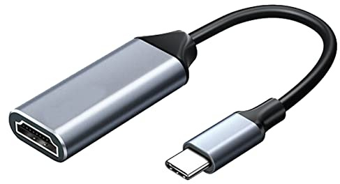 DIGITAL SQUARE Adaptateur USB 3.1 Type C vers HDMI 24 cm, Thunderbolt 3 vers HDMI (4K *2K) 10 Gps, compatible avec les équipements HDMI externes haute définition.