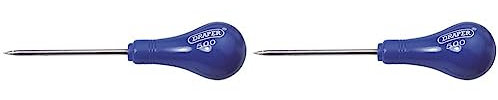 Draper 64747 Carpenters Scratch Awl with Extra Long Blade, Blue (Pack of 2)