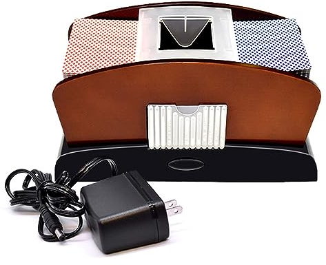 Mélangeur de Cartes Automatique Électrique Outil de Mélange Professionnel pour UNO Jeu, Jeux de Tarot, Blackjack, Texas Hold'em