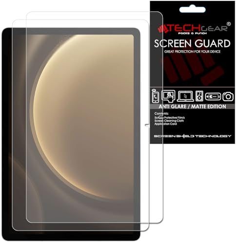 TECHGEAR Displayschutzfolie für Samsung Galaxy Tab S10 Lite, Tab S10 FE & Tab S9 FE 10 Zoll (27,7 cm), kratzfest, berührungsempfindlich, für SM-X400/X406, SM-X520/X526, SM-X510/X516, 2 Stück