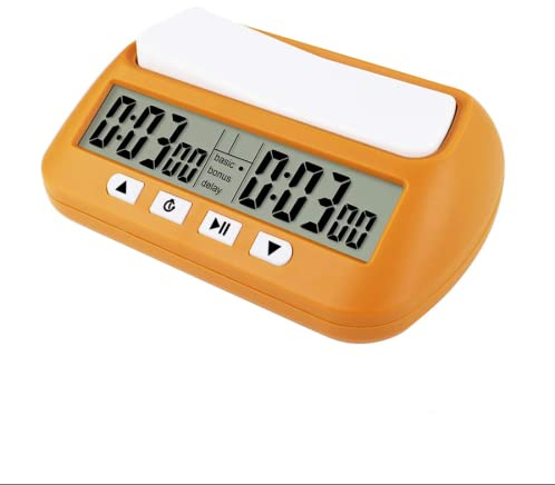 YIWENG 3-in-1 tragbare professionelle Mehrzweck-Schachuhr Digitaler Schach-Timer Spieltimer,Pfeilbürstenauflage