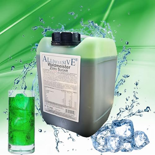 Prosport Allinclusive® Waldmeister 5000ml – ZERO SUGAR Sirup mit Vitaminen – Premium Getränkekonzentrat 1:50 – Ohne Zucker, Aspartam & Azofarbstoffe – Perfekt für Wassersprudler