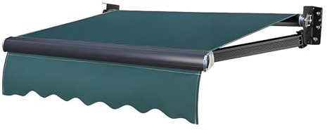 Ersatz Markisentuch Markisenstoff Markisenbespannung Terrasse Markiese Ersatzstoff Markise Balkon Ersatzvolant 2x1.5m(6.5x4.9 FT) Als Sonnenschutz, UV-Schutz, Regenschutz, Schneeschutz Rahmenlos Blau(