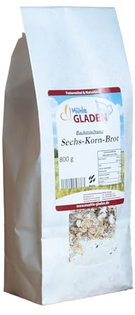 Sechs Korn Brot - Backmischung 800g - Selbstbacken mit Rezept