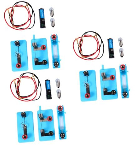 ibasenice 3stücke Einfache Elektrische Schaltkreise Teiliges Experimentierkit Für Schulerfahrungen Physik Und Elektrotechnik Für -projekte Und Laborgruppen