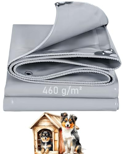LDQBF Abdeckplane Poolabdeckung,1.5x36.5m 460g/m² PVC planen Gewebeplane,Wasserdicht Schimmelresistent Reißfest Enthält hochfestes Nylongarn Wasserdicht reißfest Grau