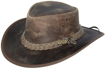 Black Jungle BALAT Lederhut, Westernhut, Australienhut, Cowboyhut