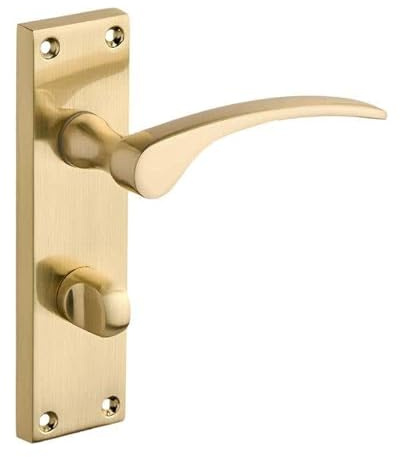 Designer Levers Sofia Long Lever Door Handle, Brushed Brass, 1 Pair
