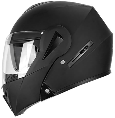 Caimcie Modularer Motorradhelm Hochklappbarer Fronthelm Mit Doppelvisier DOT/ECE-Zugelassener Integralhelm Crash-Scooter-Helm Für Erwachsene Männer Und Frauen D,L(54~57CM)