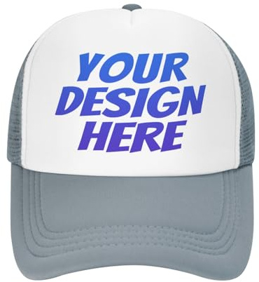 DOHXQM Benutzerdefinierte Baseball -Kappe Design Ihre eigenen Hüte Benutzerdefinierten Hats Logo Personalisierte Baseball Cap Benutzerdefinierte Hut Fügen Sie Ihr eigenes Design/Text/Fotos