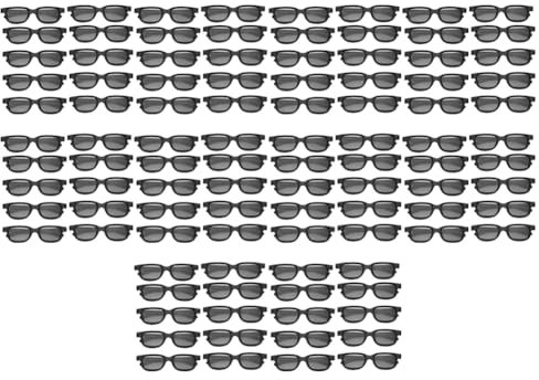 Lbvzxkad 100 Uds. Gafas 3D Pasivas Polarizadas para Pantalla Cine IMIX