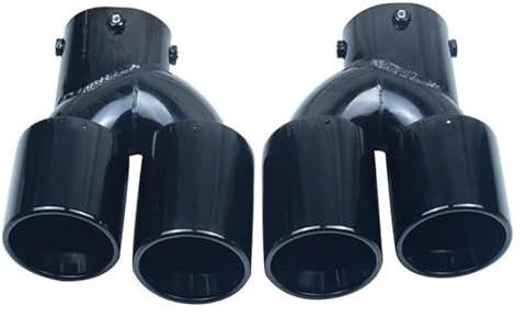 Auto Endrohre Für B&MW G20 G21 M340i G42 M240i Performance-Auspuff-Endrohr Auto-Auspuff-Endrohr(Schwarz)
