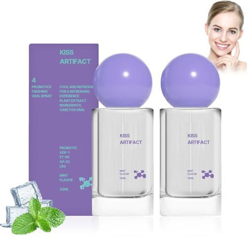 2pcs Probiotic Oral Spray for Long-Lasting Freshness, Alcohol-Free Oral Spray with Probiotics for Breath Care, Probiotic Breath Spray, Convenient Travel-Sized Breath Spray (20ml/0.68floz)