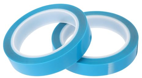 NUOBESTY Refrigerator Tape Drawer Door Fixing 2 Rolls Blue Non-residual Adhesive Tape 20mm Width x 50m Length for Home Appliance Repair