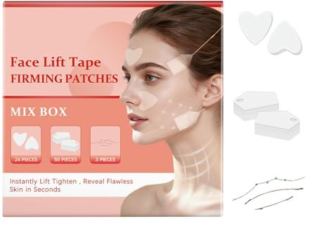 Cinta De Levantamiento Facial Invisible Reafirmante Ligero | Cinta Lifting Cuello Parche Piel Para Cuello Mejillas Papada Ojos Nocturno Diurno Mujeres Adultas