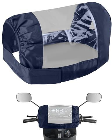 Mobility Scooter Tiller Console Cover Waterproof Universal Clear Navy Blue | Clear Waterproof Protection, Protects Control Panel, Durable Weather-Resistant Material, Fits Mobility Scooters & Wheelchairs