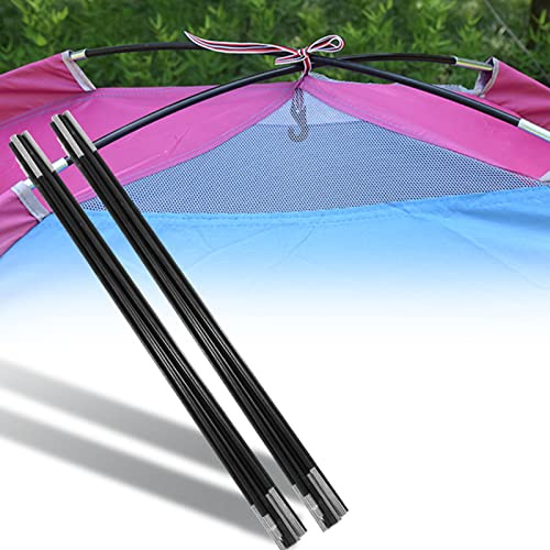 SustVita Zeltstangen-Ersatzset enthält 2 Fiberglasstangen 3,96 m / 13 Fuß, mehrteiliges faltbares Design, ideal als Campingzelt-Stützstangen für Outdoor-Wanderungen,