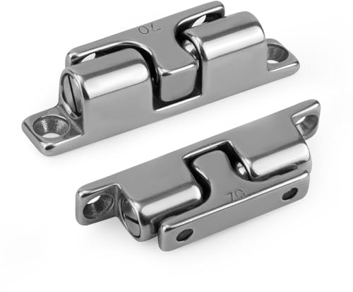 2pz Marine Grade 316 Acciaio Inox Fermo Tensione Armadio, Doppio Rullo Chiusura Armadio con Viti Tensione Regolabile Chiusura Anta per Mobili
