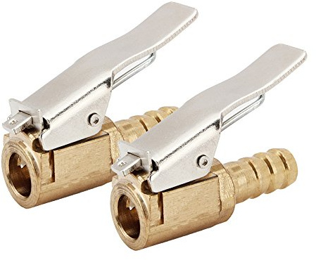SENZEAL 2 x Hebelstecker Air Chuck Messing neu Reifenfüllnippel Ventilaufsatz Momentstecker (8mm)