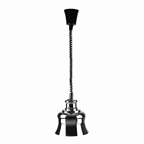 Lacor - Lampara con Infrarojos y Cable Extensible de 275 W, Cromado | Para un uso práctico y profesional en cocina; perfecto para el día a día en hostelería y en casa, cómodo de usar y de guardar
