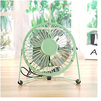 Anjing - Mini ventilador de metal giratorio de 6 pulgadas con alimentación USB, diseño vintage