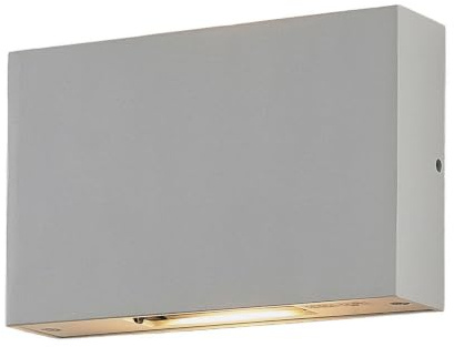 Lucande LED Wandleuchte außen Katla (spritzwassergeschützt (Modern) in Weiß aus Aluminium (2 flammig,) - Außenwandleuchten Wandlampe Led Außenlampe Outdoor für Außenwand/Hauswand