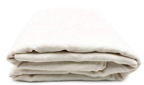 JOWOLLINA Laken Bettlaken Überwurf 100% Leinen Stonewashed 220 g/m2 (150x225 cm, Off White)
