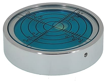 umei Livello universale in lega di alluminio ad alta precisione orizzontale Bolla Cardanica Livello orizzontale Bubble Band orizzontale (40X10mm) (blu)
