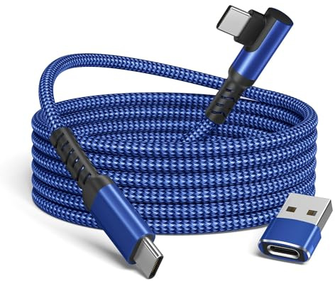 BASESAILOR USB C to USBC 60W Charger Cable 2M with USB Adapter Right Angle