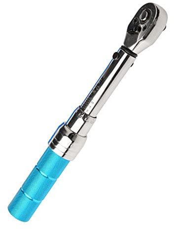 ThreeH 3/8 Zoll Antrieb Klick Drehmomentschlüssel 5-60 Nm/1,1-13,4 m Dual Direction Verstellbarer Drehmomentschlüssel mit Aufbewahrungskoffer Fahrrad Wartung Reparatur Werkzeuge