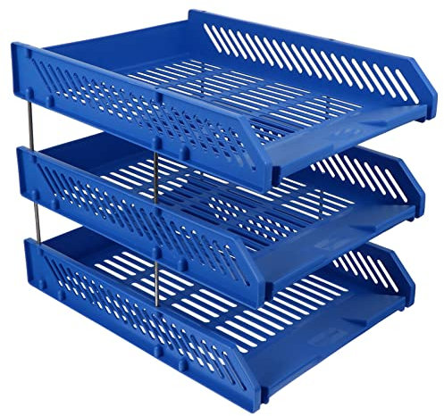 Operitacx Zubehörfach 1 Stück 3 Desktop-dateiregal Organisator Für Papierfächer Traditionelle Briefablage Wohnung Desktop-brief-organizer Einstellen Lagerung Büro Pp Weichkleber