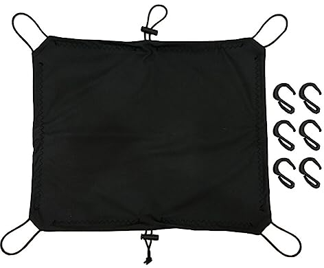 Rete per bagagli per moto, 40 cm x 50 cm, con 6 ganci, impermeabile, protezione per bagagli, protezione per il fissaggio, rete di sicurezza