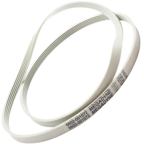Courroie Machine a Laver Poly-V 1270 J 5 avec le Code Original 6602001072 6602001497 C00194425 pour Indesit pour Whirlpool pour Samsung - MADE IN ITALY - Garantie de 10 Ans - MONTERAL