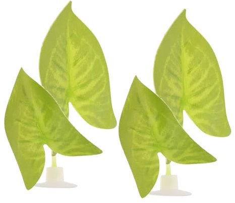 POPETPOP 2stücke Betta Zuchtblatt Mit Saugnapf Künstliche Wasserpflanze Für Aquarien Als Ruheplatz Für Kampffische Dekorative Fischzubehör Für Aquariengestaltung