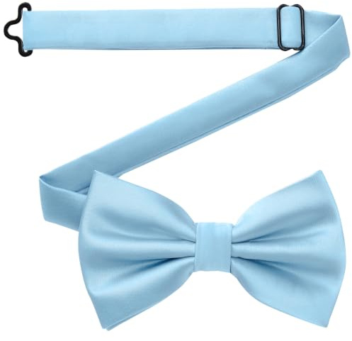 DonDon Fliege Herren handgefertigt Seiden-Look 12 x 6 cm Fliege