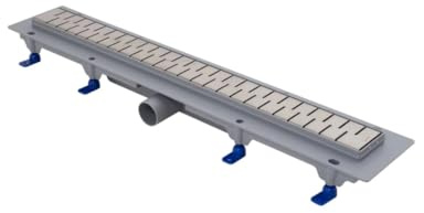 Fluidmaster LIV ENERGY Duschrinne, KUNSTSTOFFRAHMEN – 750 mm Raster, 40 mm Ablauf, Höhe 65 mm (verstellbar 65–87 mm), 15 mm Rahmen, 35–38 l/min Durchfluss (EN 1253-2), K3-Belastbarkeit (300 kg)