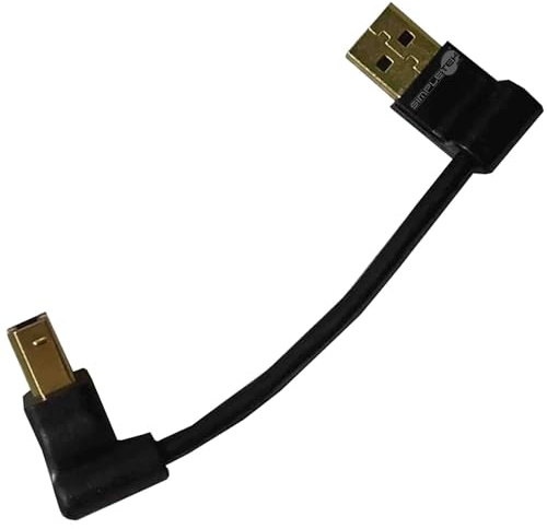 SIMPLETEK - Câble USB-A USB-B AB Angle 00XL224 pour Tiny Micro PC DVD-RW Graveur Lecteur ODD Box Compatible avec M92P M93P M800 M900 M700 (reconditionné)