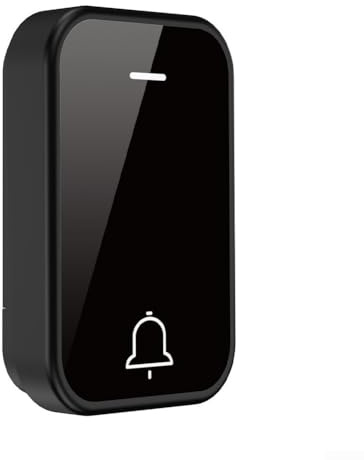 snowchecking Sonnette sans fil auto-alimentée sans pile avec carillon puissant, design extérieur étanche et installation facile pour la sécurité de l'entrée (1)