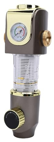 Luocute Filtre à Eau pour Toute la Maison, Filtre à Sédiments à Haut Débit 8 T/h avec écran en Acier Inoxydable de Précision de 40 μm, pour Système D'approvisionnement en Eau, Joint