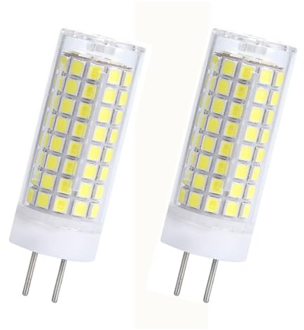 DLEDMOP 2PCS GY6.35 Lampadina LED 10W AC 220V G6.35 Bi-Pin Base Bianco Caldo 2700K per Lampada Da Scrivania, Lampadario Luce Illuminazione Paesaggio (10W / bianco caldo)