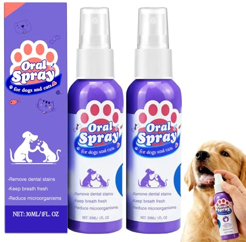 CHENRI Pet Teeth Cleaning Spray for Dogs - Natural Oral Spray for Dogs to Freshen Breath, Dentalspray für Hunde & Katzen, Zahnpflegespray für Hunde, Haustiere Reinigungsspray für Hundezähne (2)