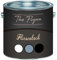 The Flynn hochwertiger Fliesenlack glänzend Grau Weiß Schwarz ALLE RAL 2 Komponenten Fliesenlack inkl. Härter (2,5 L, Schwarz)