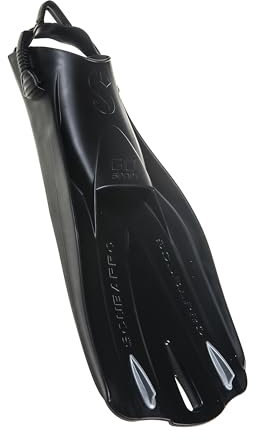 Scubapro GO Fin Sport, Schwarz, L Set für Kaltwassertauchen, Unisex, Erwachsene, Schwarz, Large