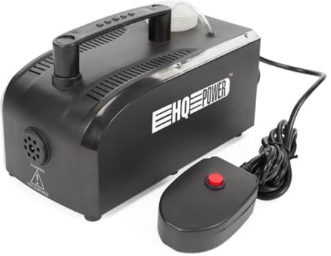 HQ-Power Machine à fumée, 400 W, télécommande filaire fixe, temps de chauffe rapide, émission de fumée 70 m³ par minute, réservoir amovible de 0,3 litre, compacte et portable