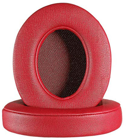 Cuscinetti auricolari di ricambio Studio3, compatibili con cuffie over-ear Beats by Dr.Dre Studio 2.0 B0500 B0501 cablato/wireless e Studio 3.0 (rosso scuro)