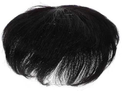 minkissy Perücke Herren Schwarze Männer Mit Schwarzer Perücke Haarersatz Herren Perückenteile Zum Aufstecken Schüssel Geschnittene Haarersatz Perücken Haarperücke Patch Mann Haarteil