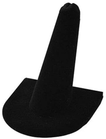 Grab Sale Black Velvet Jewelry Holder Finger Ring Display Stand 2 x 2 x 2 Inches