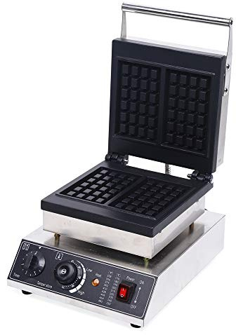Edelstahl Waffeleisen Waffelautomat Waffeleisen 1500 W Display zur Anzeige der Backfarbe